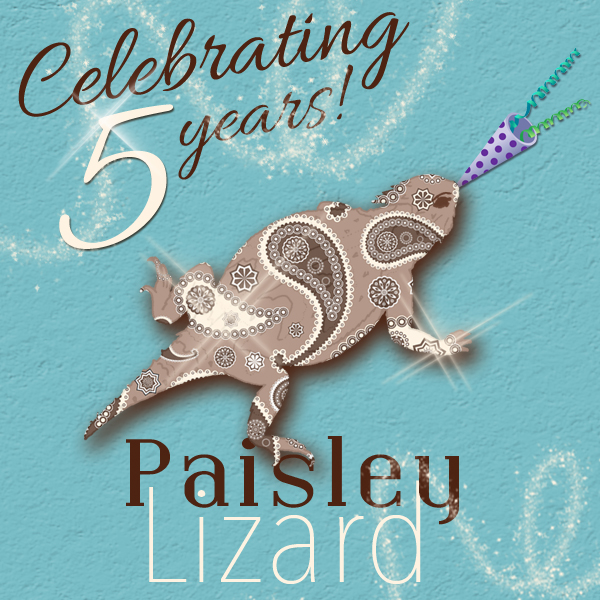 graphic of Paisley Lizard logo with horn