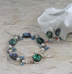 Bracelet and earrings