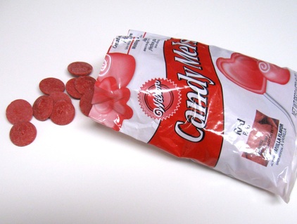 bag of red candy melts