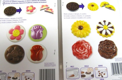 flower-shaped candy molds