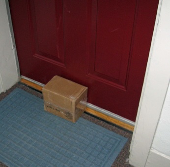 package outside door