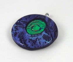 polymer clay pendant