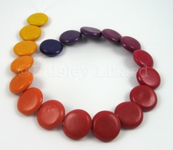 color gradient coin beads