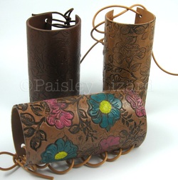 decorative archer's wrist guards