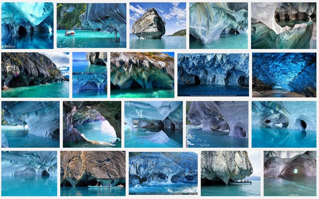 screen shot of image search for Marble Caves