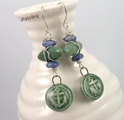 Anchors Aweigh Design Challenge and Blog Hop Stormy Seas Earrings