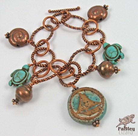 Anchors Aweigh Design Challenge and Blog Hop Sailing Charm Bracelet