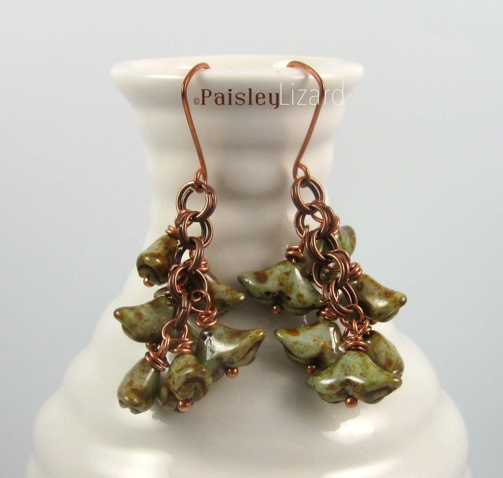 Lichen Drops earrings