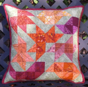 Make Mine Patchwork pillow