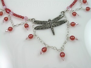 Edwardian Dragonfly Necklace close-up