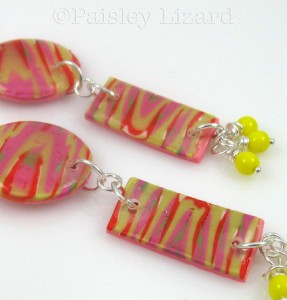 Marbled earrings