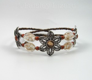 metal flower choker