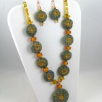 Rustic Sunflowers necklace set