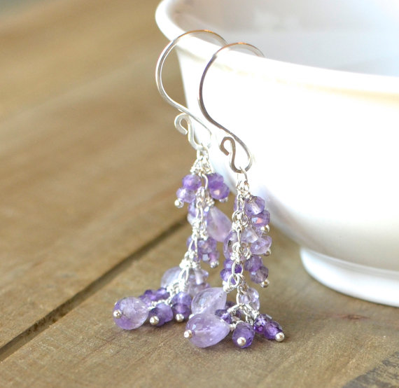 Stella Ziganti amethyst earrings