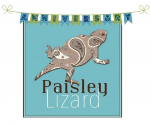 Paisley Lizard anniversary logo