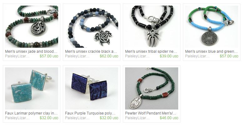 Mens accessories at Paisley Lizard on Etsy