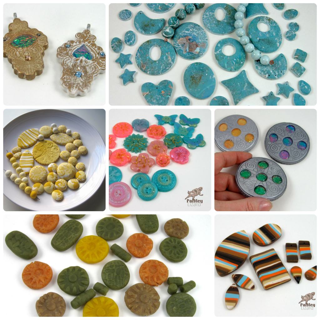 Polymer clay beads and components