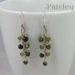 Seeds Pods on Vine dangle earrings