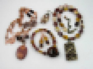 Pixelated image of jewelry