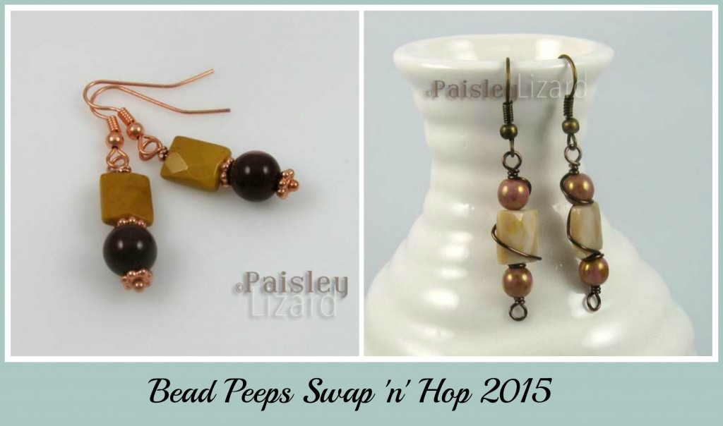 Two pair beaded earrings