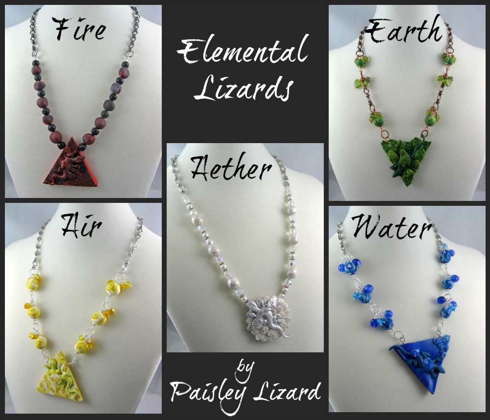 BALC Elemental Lizards necklaces