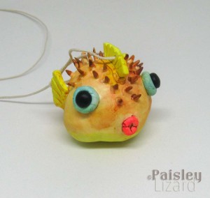 Puffer fish ornament