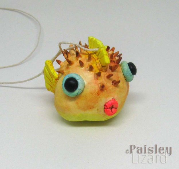 Making Polymer Clay Fish Ornaments - Paisley Lizard