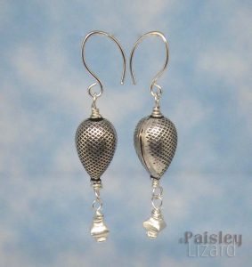 silver earrings